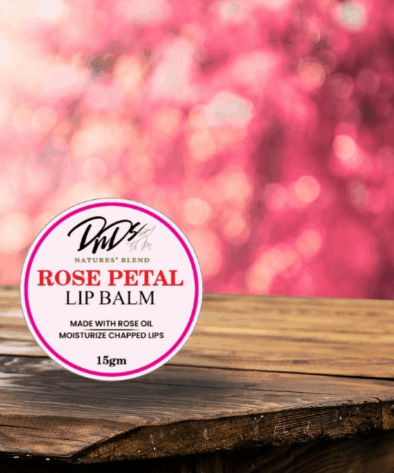 DnDs Rose Lip Balm – nourishing lip care with natural rose essence for soft, pink, and hydrated lips