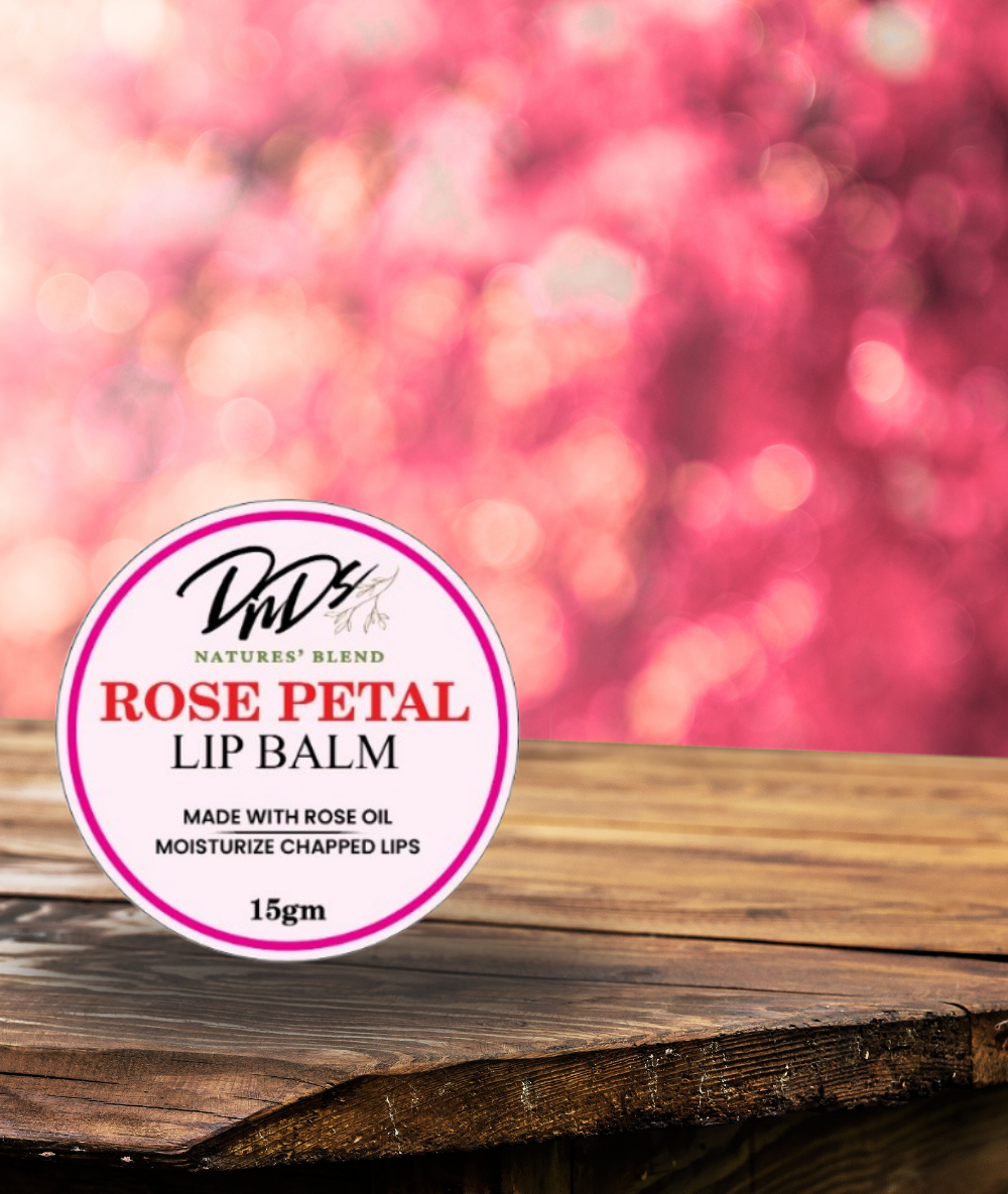 DnDs Rose Lip Balm – nourishing lip care with natural rose essence for soft, pink, and hydrated lips