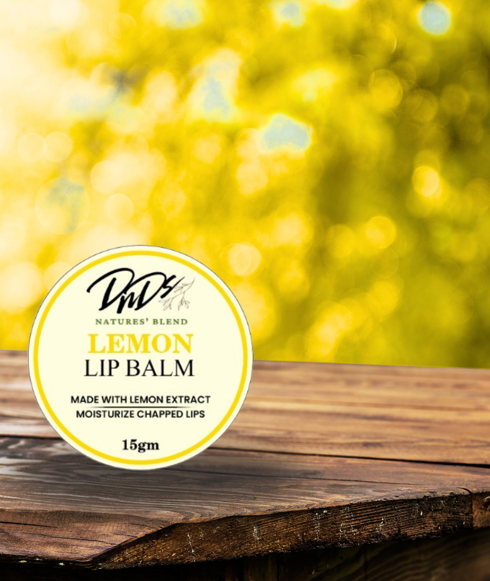 DnDs Lemon Lip Balm 15 gm – Natural Lemon Extract Lip Moisturizer for Soft, Bright & Hydrated Lips